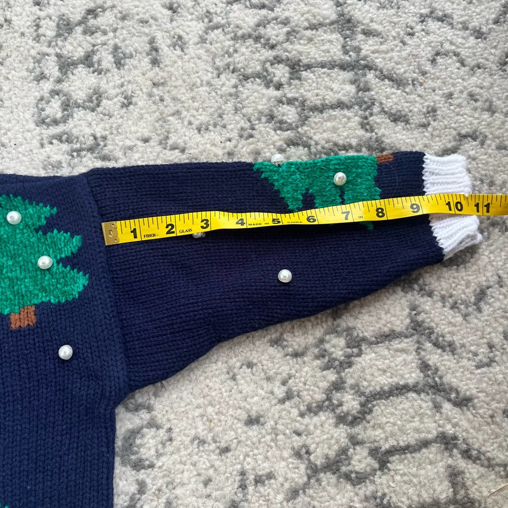 Vtg Hartstrings Christmas Tree Sweater Dress size 4 - Picture 7 of 8